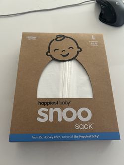 Brand New Happiest Baby Snoo Sack, White, Large