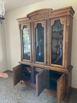 Vintage China Cabinet Hutch