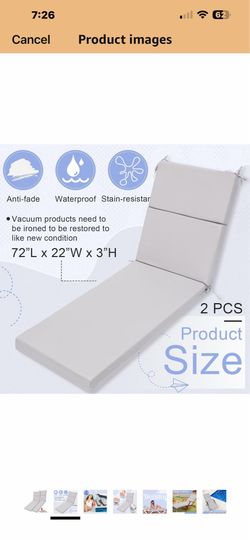 4 pcs SmoothNovelty Indoor Outdoor Chaise Lounge Cushions Sponge Bench Outdoor Furniture Chaise Cushions Patio Chair Furniture Replacement (Light Gray