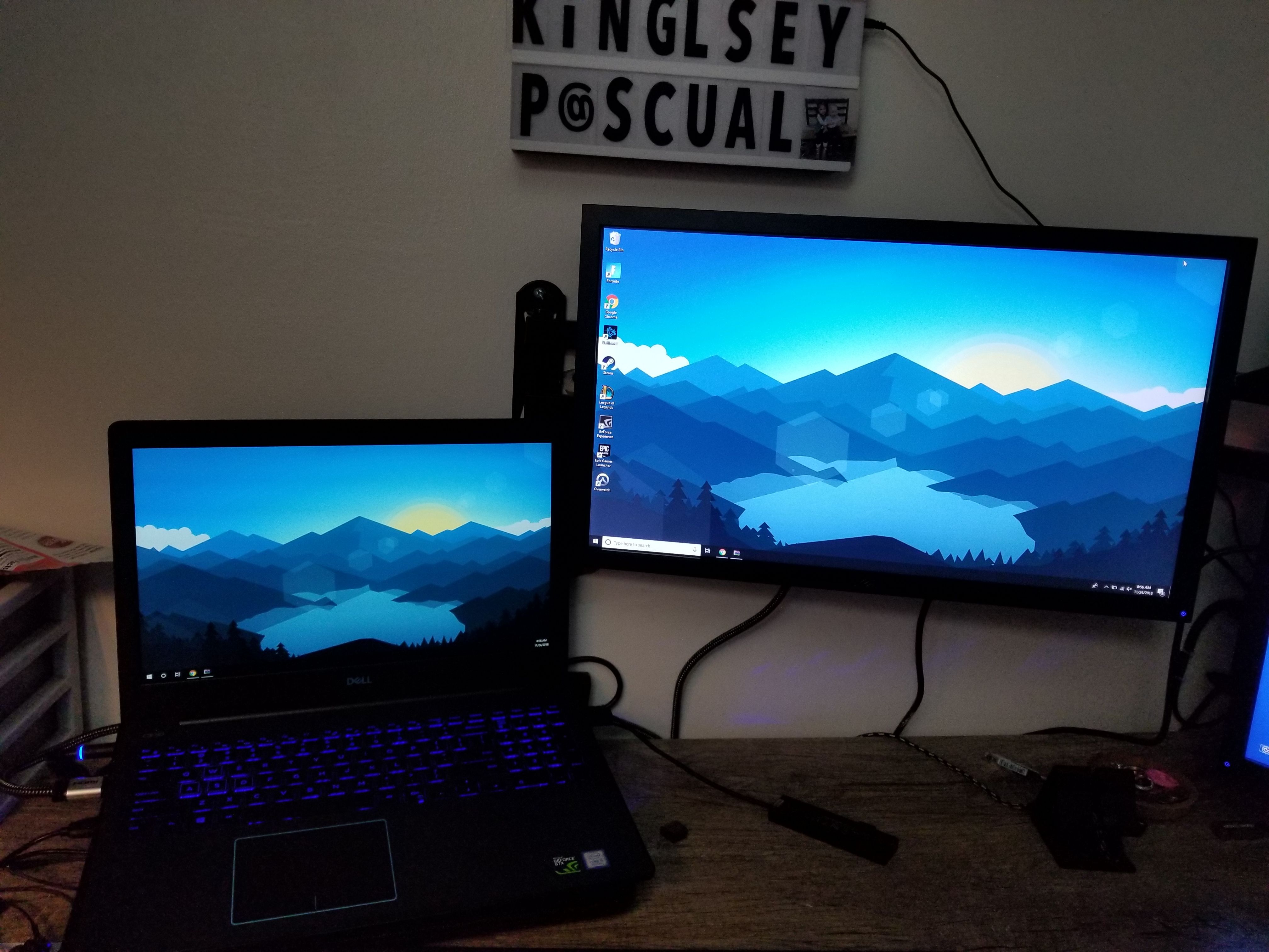 Dell G3 15.6 Gaming Laptop + 24inch Dell monitor