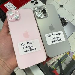 Pink 15 Plus Unlocked. Cash Or $10 Down W Approval 