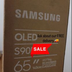 SAMSUNG 65-Inch Class OLED 4K S90 Series HDR+ Smart TV w/Dolby Atmos, Object Tracking Sound Lite, Motion Xcelerator, Real Depth Enhancer, 4K AI Upsca