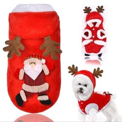Reindeer Warm Christmas Clothes For Small Dogs & Cats,