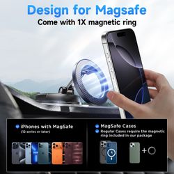 MagSafe Magnetic Suction Phone Holder for Car Dashboard Windshield Panel Screen Mirror New Condition