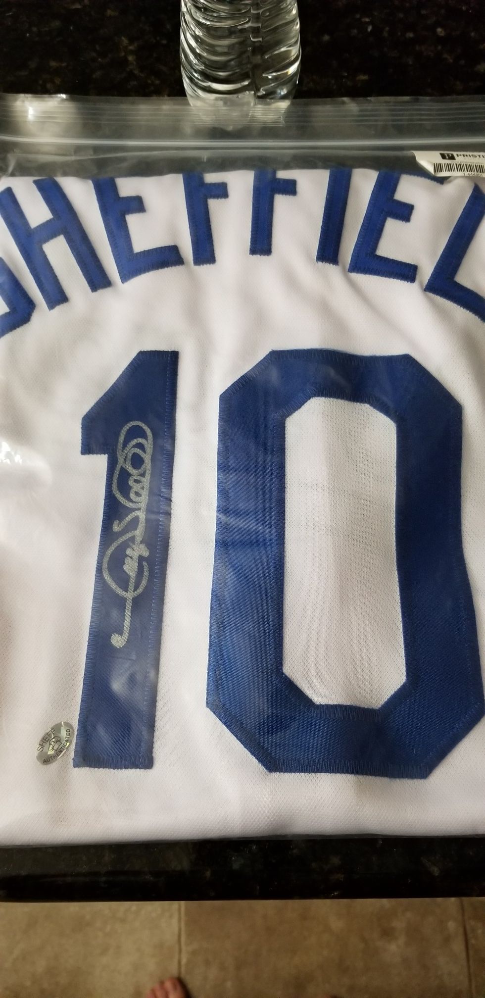 GARY SHEFFIELD SIGNED DODGERS JERSEY