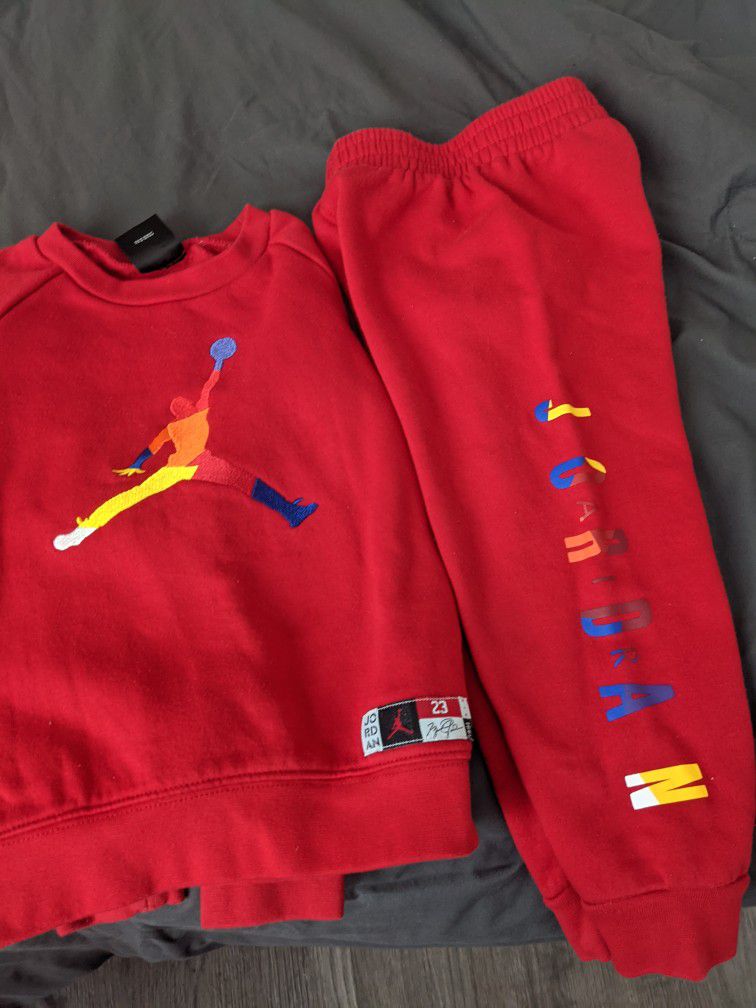 Jordan Air Sweatshirt Outfit For Toddler Boy Size 4t 