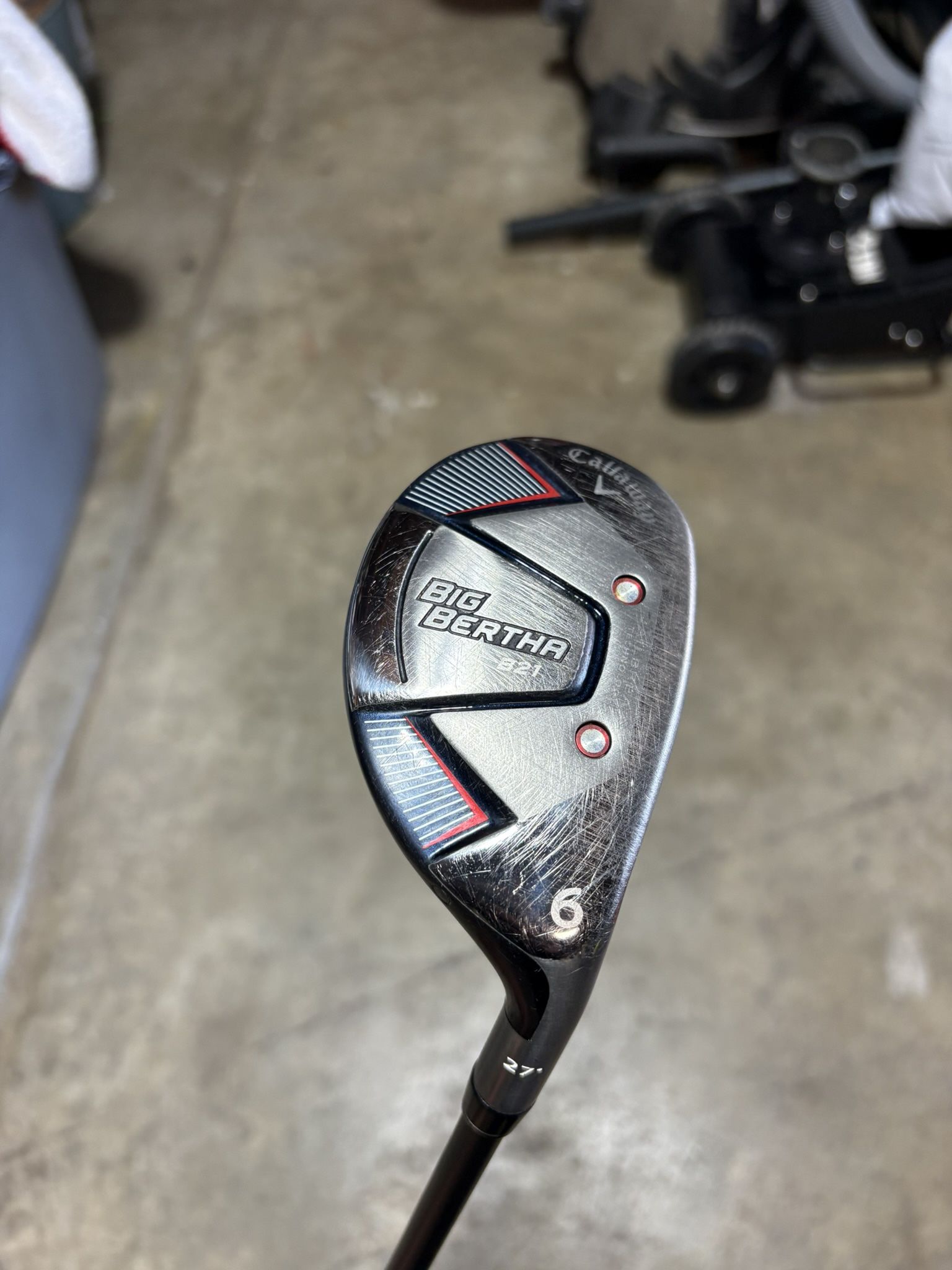 Callaway Big Bertha 6 Hybrid 27* Right Handed Recoil F2 Shaft