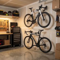 Bike Rack Wall Mount Adjustable Carbon Steel