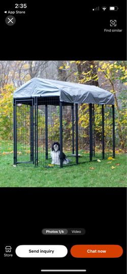 Outdoor dog kennel