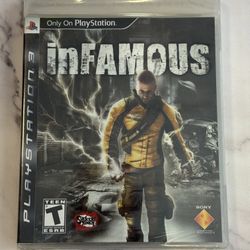 Infamous For Sony PlayStation 3 PS3 Video Game 
