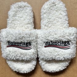 Balenciaga white Slides $35