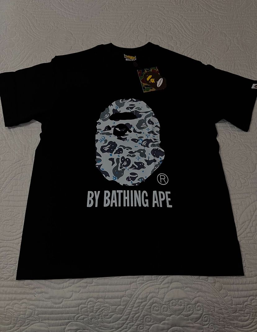 Black And Blue Bape Shirt