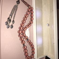 Handmade Islamic Zultanite Amber Rosary 33 Beads Prayer 925 Sterling Silver Tassel (Only Rosary Beads 100 Grams )