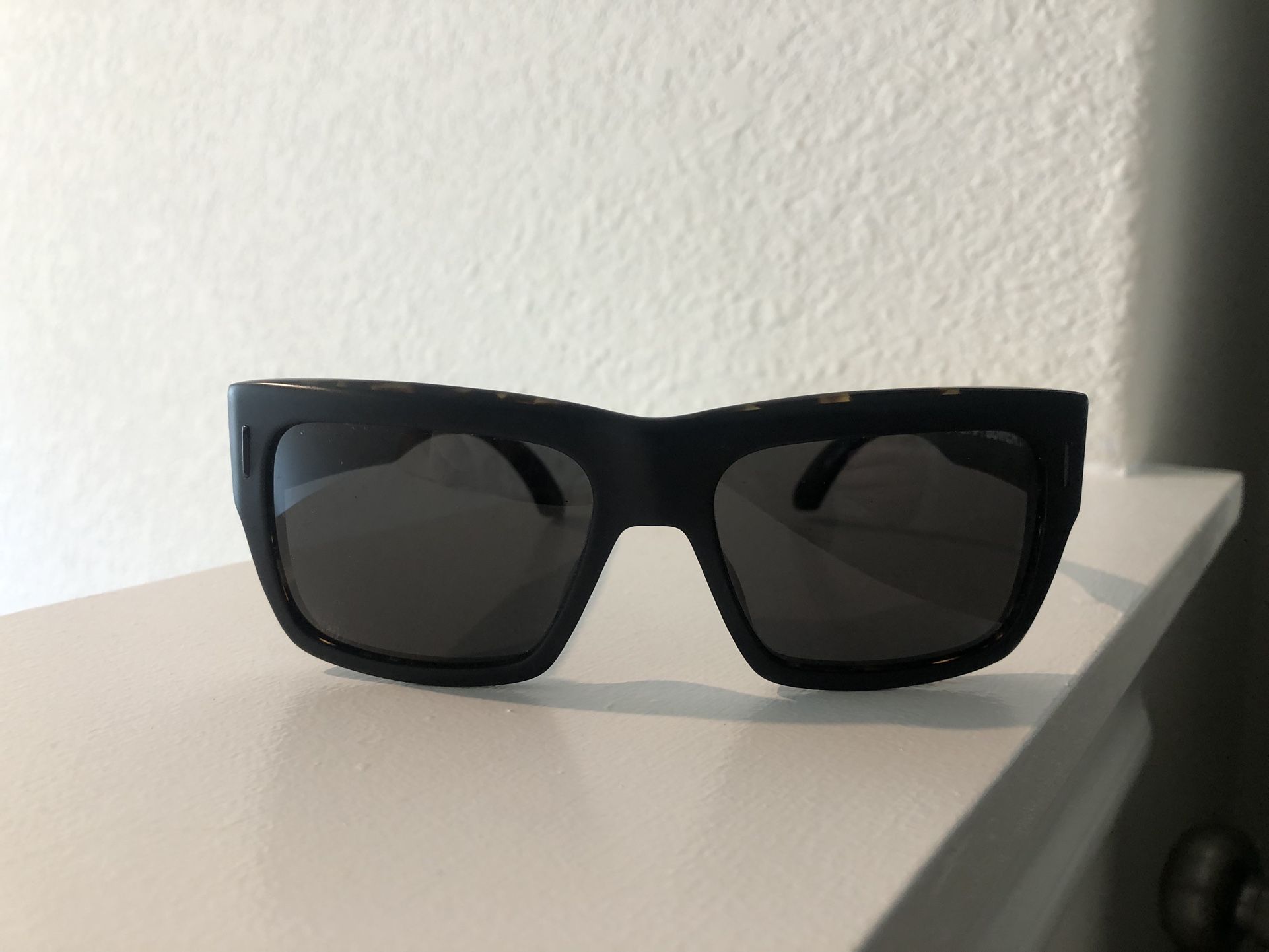 SPY Bowery Sunglasses - Black Matte With Tortoise On The Inside