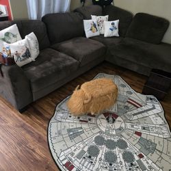 Brown Microfiber Couch 