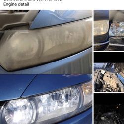 Headlight Restore, Engine Detail 