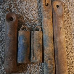 Cast Iron Antique Window Weights"