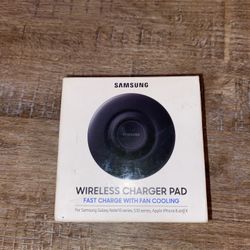 OEM Samsung Wireless Fast Charger Pad With Cooling Fan - Works On iPhone Also 