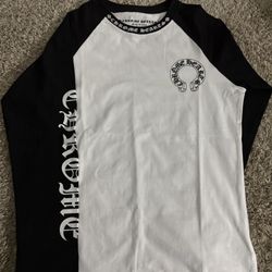 Black/White Chrome Heart Long Sleeve 