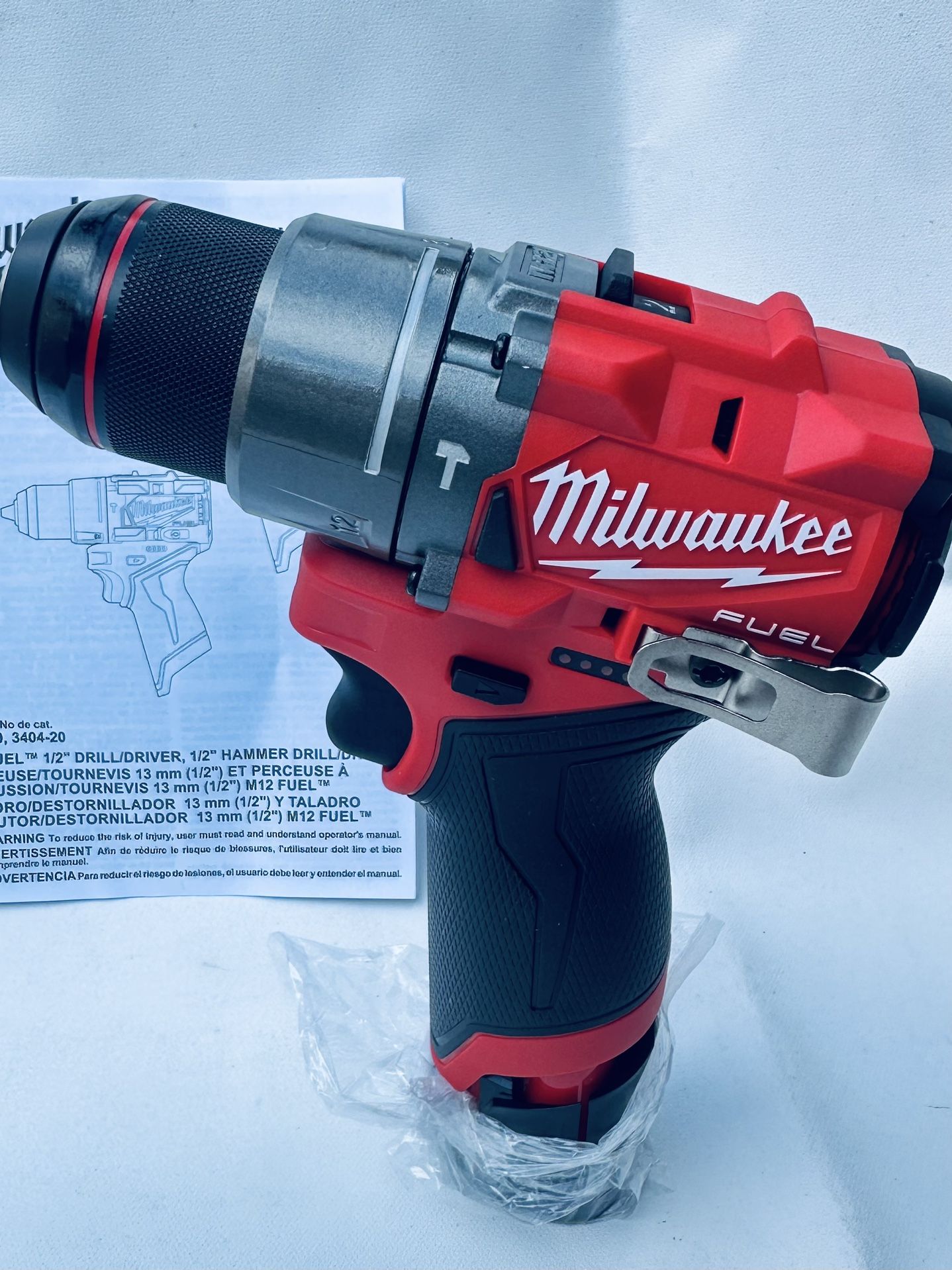 Milwaukee M12 FUEL 12V Lithium-Ion Brushless Cordless 1/2 in. Hammer Drill (Tool-Only)