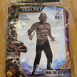 Guardians Of The Galaxy Drax The Destroyer Halloween Costume Kids Size Small 