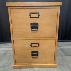 Pottery Barn Light Wood File Cabinet