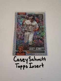 Casey Schmitt San Francisco Giants 2nd Baseman Topps Short Print Insert Card.