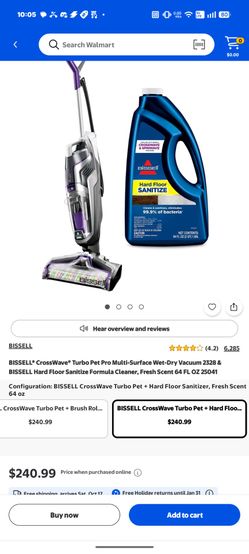 BISSELL CrossWave Turbo Pet Pro Wet-Dry Vacuum