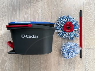 O’Cedar RinseClean Clean Water Microfiber Spin Mop and Bucket System