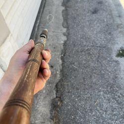 Vintage Wood Handled Garcia Companion, Light To Medium Fishing Rod