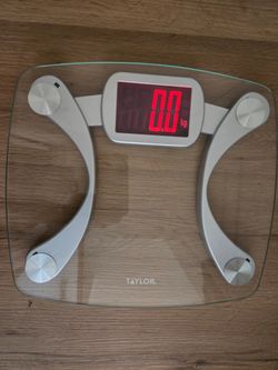 Taylor precision clear stainless steel Bathroom scale new