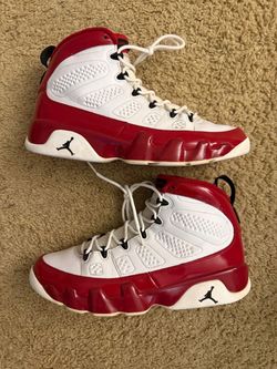 Size 10 (Used, no box) - Air Jordan 9 retro OG gym red white