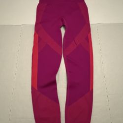 Pre Owned Excellent  Victoria’s Secret PINK  Cool & Comfy Leggings  Fuchsia Red Pink  Women  Size Medium