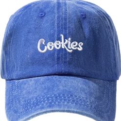 Cookies- Distressed Denim Trucker Hat