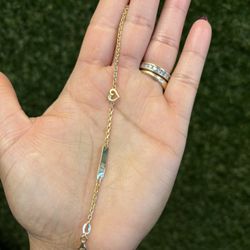 14k Name Plate Baby Bracelet 