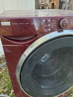 Kenmore Elite Front-Loading Washing Machine Red Electric SteamCare QuietPak 9
