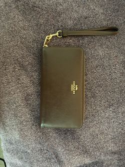 Coach Leather Wristlet Wallet