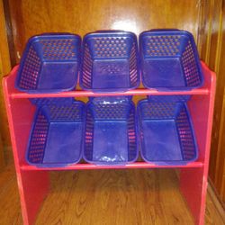 Sesame Street 6 Bin Toy Storage