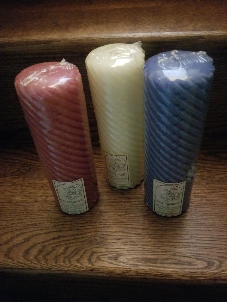 Aet If 3 Pillar 9"  Candles - Brand New In Package 