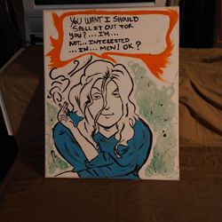 ***Unknown Artist Canvas Painting 🎨  Measures 16" X  20"