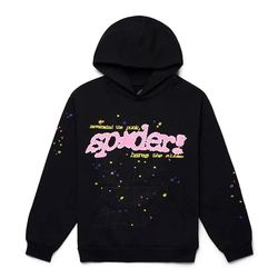 sp5der pink hoodie