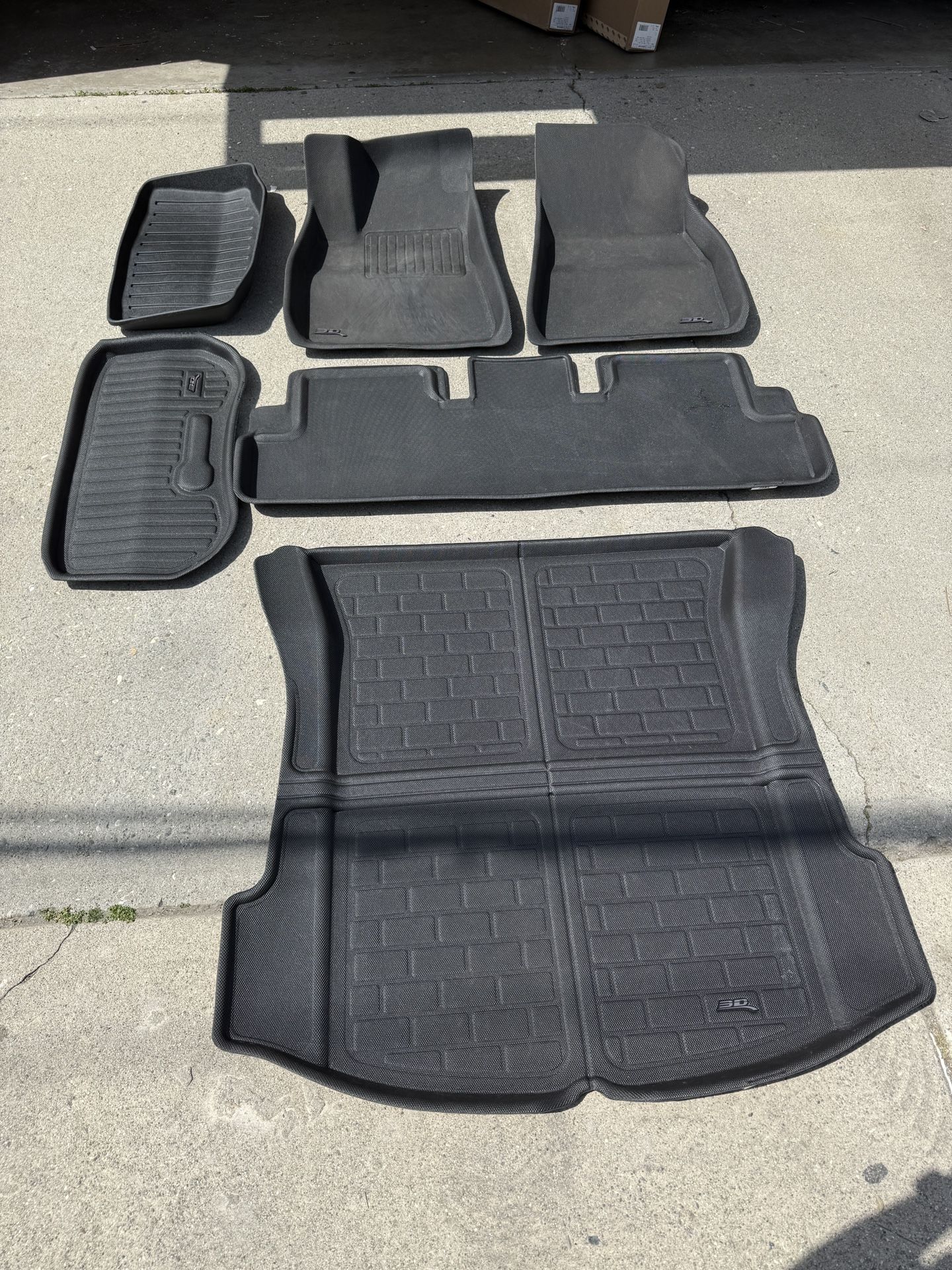 Tesla Model 3 (2017-2023) - 3D Mats USA “Kagu All-Weather Perfect Fit” Floor Mats