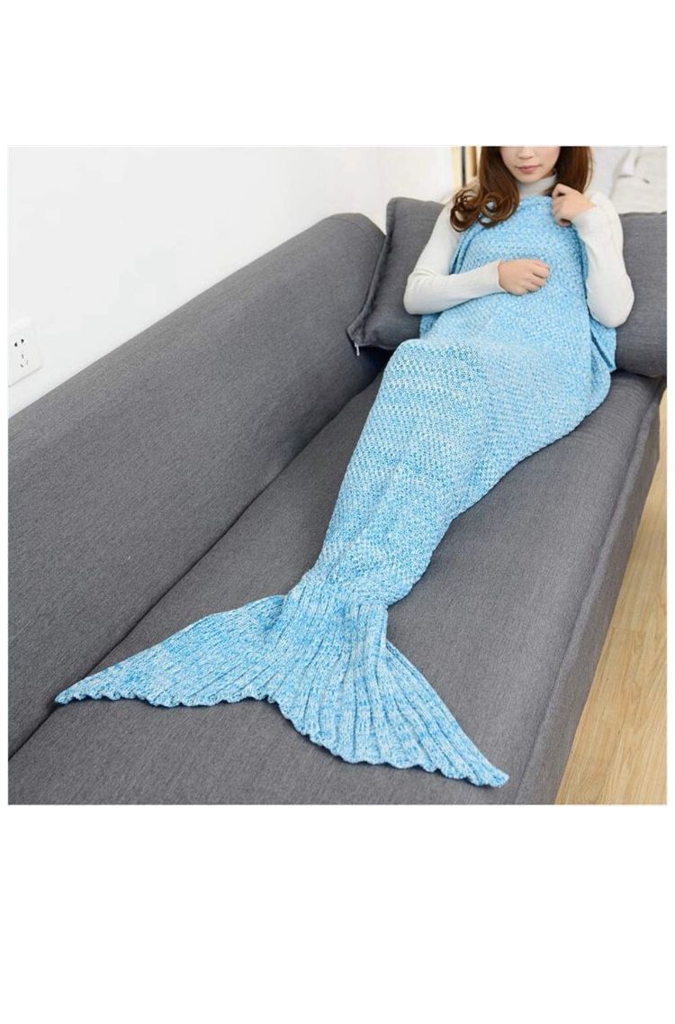 Brand new Mermaid Tail Blanket for Adult, Light Blue