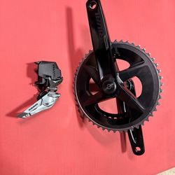 SRAM AXS Front derailleur & Quarq power meter crankset