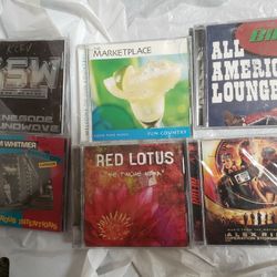 Various  MUSIC LOT of 6  Cds For Ssle  