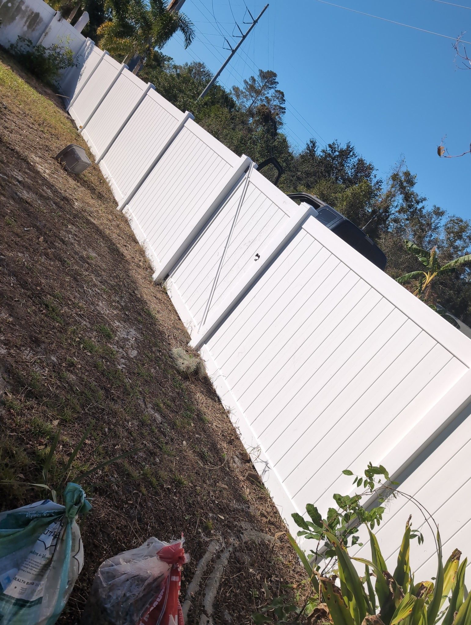 White Vinyl Fence