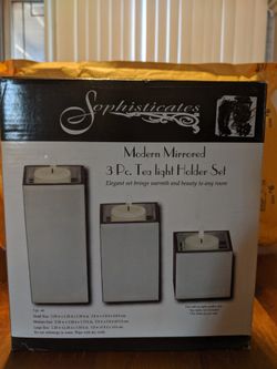3 piece tea light set