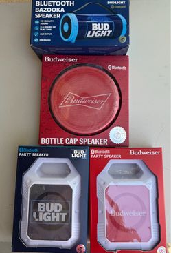 Budweiser party speakers 10.00 each