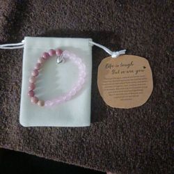 Pink Beaded Bracelet