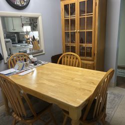 Hutch, Table & Chairs, TV Stand